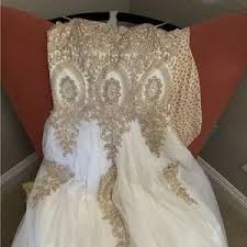 Macy's | Dresses | Champagne Prom Dress | Poshmark