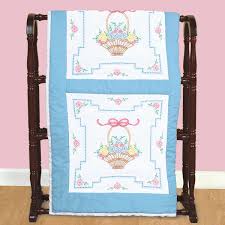 Basket of Daisies 18″ Quilt Blocks - Jack Dempsey Needle Art