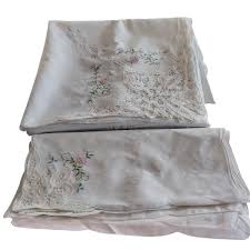 Vtg Set 1 Tablecloth Battenberg Lace 65x123" Rectangular 12 ...