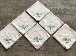 Vintage 1970s Embroidered Appliqué Tablecloth & Napkins ...