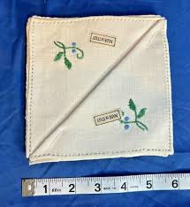 Vintage Ecru Linen Tablecloth & Napkin Set Italy Hand ...