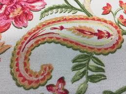 Paisley Printed Chiffon Fabric - White - Fabric by the Yard - Etsy