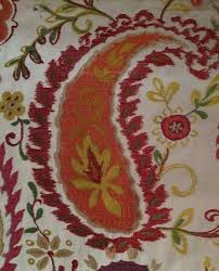 GP&J BAKER Makasar Fuchsia Sienna Mauve Paisley India Embroidery Remnant New | eBay UK