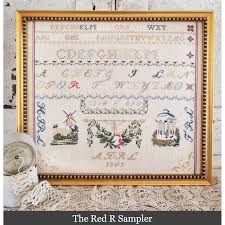 Hello from Liz Mathews ~ Red R Sampler Pattern – Hobby House Needleworks