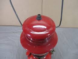 Vintage Coleman Model 200A Single Mantle Gas Lantern Red ...