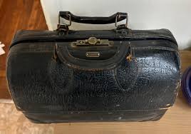 Vintage Emdee by Schell Leather Doctor Bag from RARE With Supplies | eBay