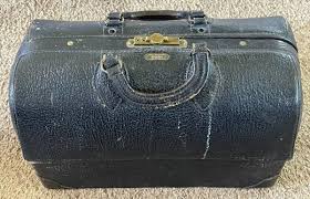 Vintage 1920s Or 30s Emdee Schell Doctor Bag Top Grain Cowhide Model 2293363 | eBay Australia