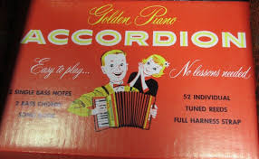 1950's EMENEE #405 Golden Piano ACCORDION w/ MINTY Original Box CONUS SHIPS FREE | eBay