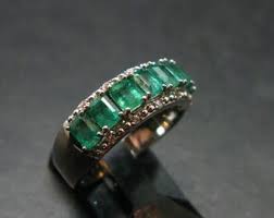 Emerald Crystal Silver Ring From Colombia - 1.32 Carats - Size 7 - Etsy Sweden
