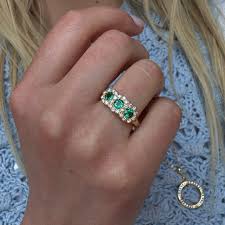 Emerald and Diamond Ring – Charlotte Sayers