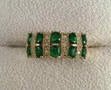 Emerald Engagement Ring Sterling Silver Engagement Rings for sale | eBay