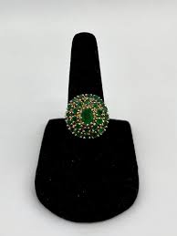 Edwardian Emerald Cluster Ring, 1.83 CTW 14K Gold - Etsy