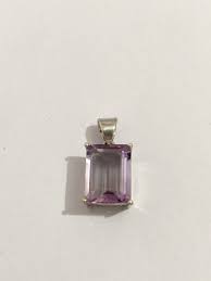 Very Nice Pink Amethyst Pendant, Amethyst Pendant, Silver ...