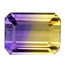 4.50 CTS Bicolor Ametrine Untreated Purple & Yellow Color ...