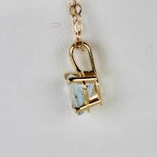 Heart Shape Aquamarine Necklace 14k Solid Gold – Melt'm Jewelry