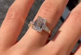 3.00 CT Emerald Cut Moissanite Ring – Atya Jewels