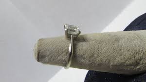 Solitaire 1.03 carat VS2 NATURAL EMERALD CUT DIAMOND RING - GORGEOUS | eBay