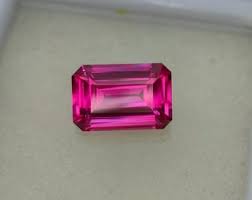Precision Cut, Lab Grown Hot Pink Sapphire: 5.10 Ct Emerald ...