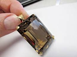 Stunning 125 Carat Gem Smoky Quartz in Ornate 14k Gold ...