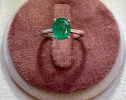 Certified Natural Emerald Ring Weighing 1.60 Carats - Etsy