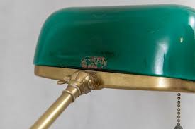 Emeralite Green Shade Banker's Lamp, ca. 1917 at 1stDibs | red bankers lamp, bankers lamp red, emeralite bankers lamp