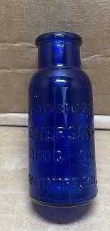 Vintage Cobalt Blue Glass Bromo Seltzer Emerson Drug Co ...