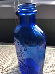 Buy Cobalt Blue Vintage Milk of Magnesia Medicine Bottle in ...