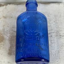 Vintage Cobalt Medicine Bottle – Fairy Dust and Rust