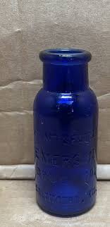 Vintage Cobalt Blue Glass Bromo Seltzer Emerson Drug Co ...