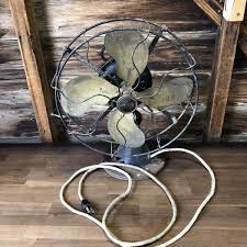 1925 EMERSON 12 INCH FAN, BRASS BLADES, CAST IRON BASE ...
