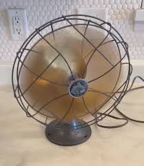 Vintage Emerson Electric Oscillating Fan w/ 4 Brass Blades 6250-D St Louis WORKS | eBay