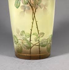 Large Art Nouveau Vase Antique With Handles and Roses Floral Design - Etsy