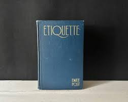 Emily Post's Etiquette Book Vintage - Etsy