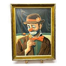 Vintage 1969 Paint-By-Number Emmett Kelly Hobo Clown ...