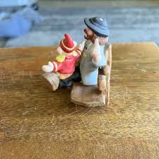 EMMETT KELLY JR PORCELAIN HOBO CLOWN FIGURINE, SITTING ON ...