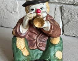 Vintage Emmett Kelly Jr. Clown Figurine Music Box: "roll Out ...