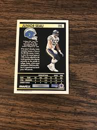 Junior Seau, Inside LB, San Diego Chargers, Pinnacle 1991 Score #195 | eBay