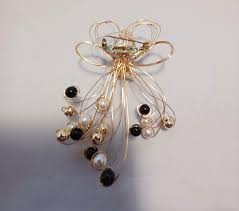 Angel Wire and Faux Pearl Pin | eBay