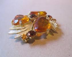 Vintage Signed SPHINX Amber Garnet Brushed Gold Tone Brooch 1950 Czech Glass Rhinestone Pin Mid Century Modern Spiral Round Retro Jewelry - Etsy