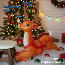 Antlers for Santa's Reindeer and Giant Reindeer Blow Mold ...