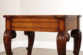 Late 20th Century Italian Style Carved Walnut Side Table | Chairish
