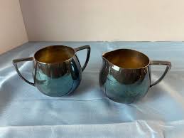 Empire Crafts CREAMER & SUGAR Set Silver Plated | eBay