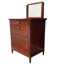 Vintage Georgian Style Chest of Drawers With Mirror | Chairish