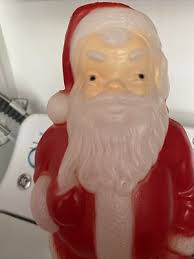 Vintage Empire Santa Blow Mold Christmas Decoration Table ...