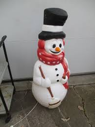 Blow Mold Snowman Outdoor - Etsy