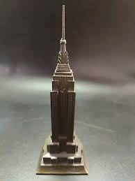 Vinage Empire State Building Thermometer (missing)6.5" Metal ...