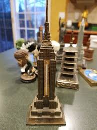 Vintage art deco metal Empire State building souvenir ...