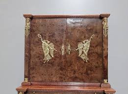 Vintage Burr Ash and Mahogany Veneer Cabinet for sale at Pamono