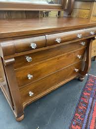 Large Antique C. 1840's Empire Dresser With Large Mirror. Great Condition! | eBay