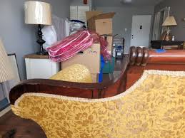 Antique Davenport Sofa With Fabric Gold And Mahogany Wood ...